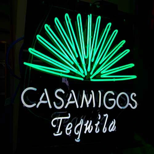Custom neon sign designed to enhance brand visibility-casa amigo neon logo