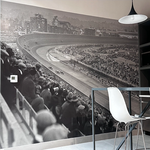 Graphics wall Hagerty garage